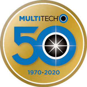 MultiTech 50th Anniversary logo