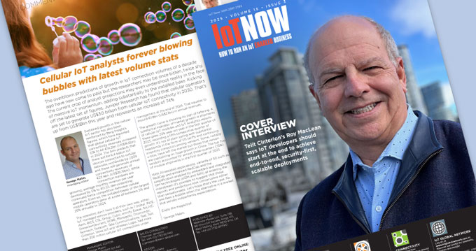 IoT Now Magazine cover