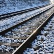 Train tracks. Beautiful shot and concept for transportation, train, travel and sunset travel.