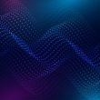 Abstract background with a flowing particles design