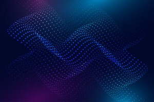 Abstract background with a flowing particles design