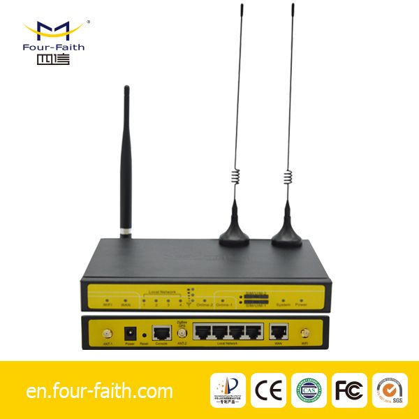4g wifi industrial ethernet router din rail for plc