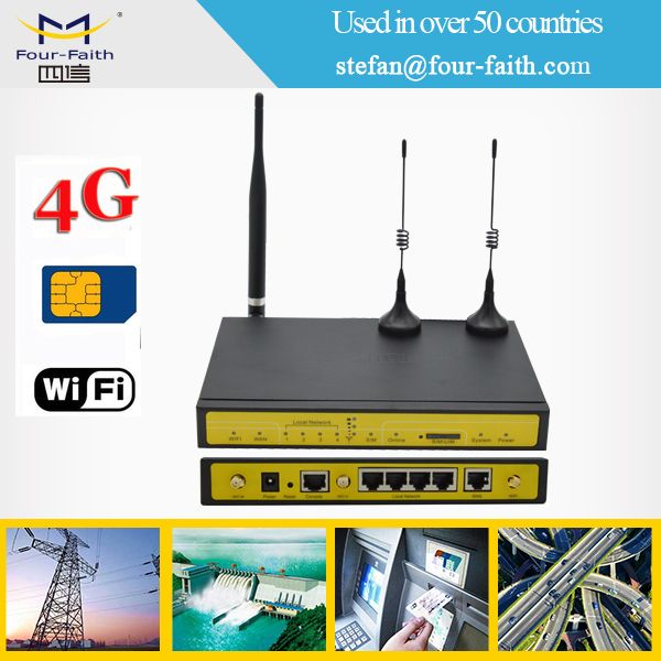 industrial metal wifi 4g ethernet router with serial 