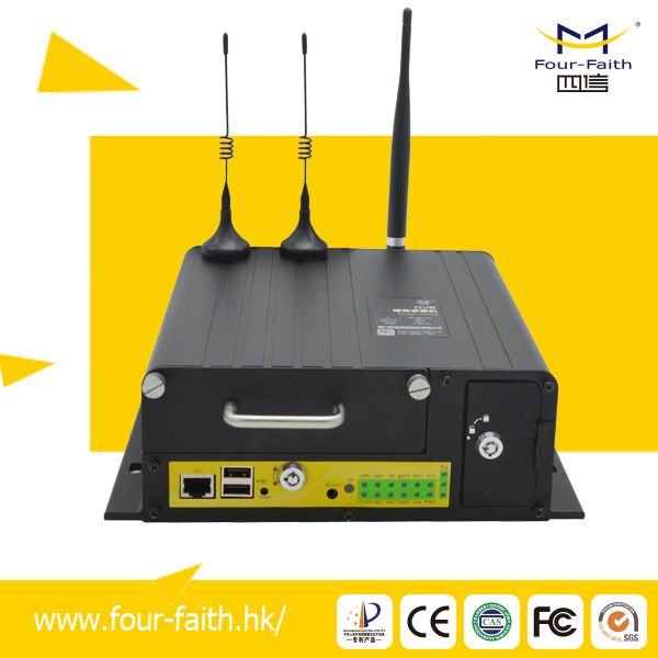 Full D1 CIF 4 CH mobile dvr with 2 RS232