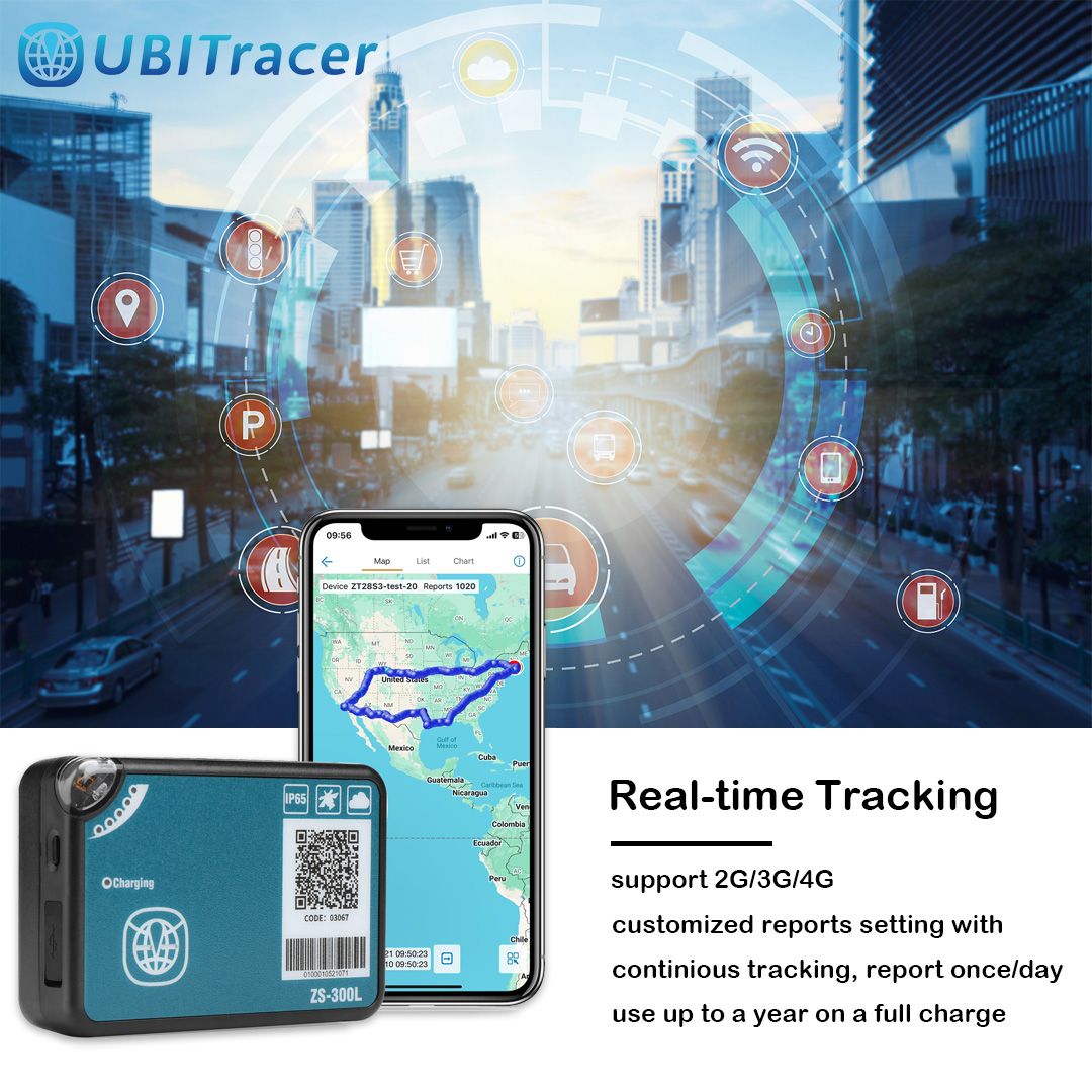 UBITracer MULTI-SENSOR GPS: GPS + Temperature, Humidity, Light, Shock, Air Pressure. For RV, Pet, Greenhouse, Cold Chain, Shipment, Valuables. Industrial Grade, Global Coverage. Subscription Required.